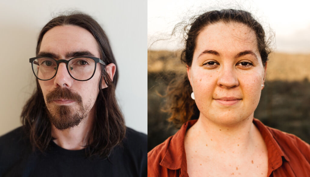 Leon Rodgers and Amy Flannery, Bangarra Dance Theatre's 2021 David Page Music Fellows.