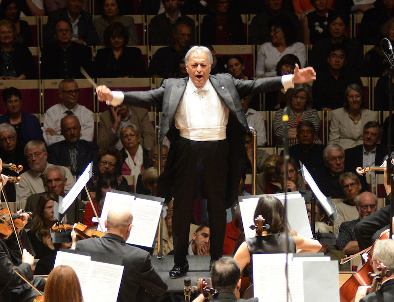 Zubin Mehta conducting the Australian World Orchestra at the Sydney Opera House, 2013.