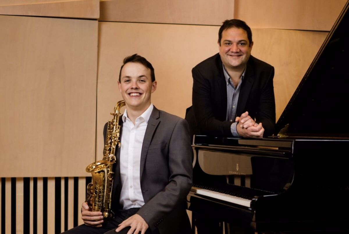 Duo Eclettico: saxophonist Justin Kenealy and pianist Coady Green