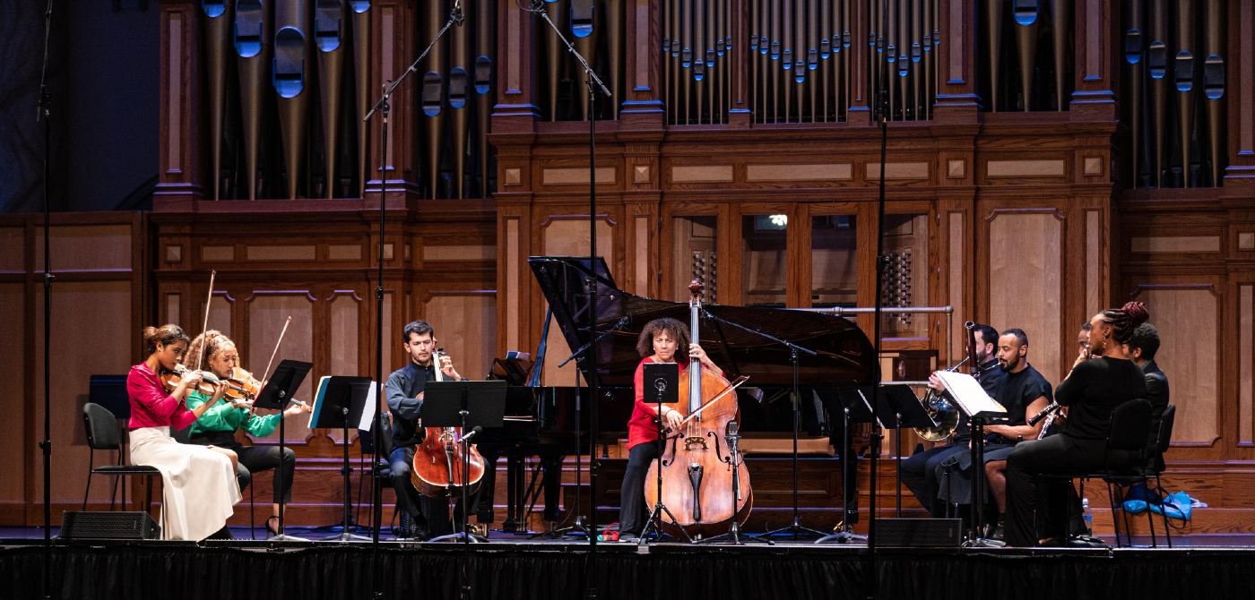 Chineke!  Chamber ensemble performing at the 2022 Adelaide Festival. Image © Andrew Beveridge.