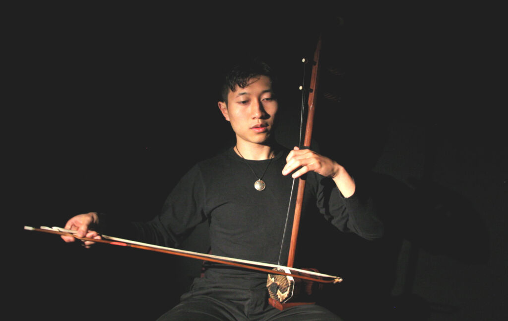 Erhu player Nicholas Ng, who features in Backstage Music's 2022-23 program. Photo © Christopher Fulham.
